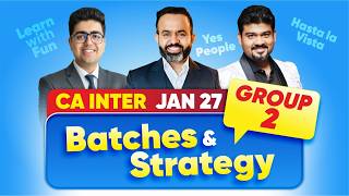 CA Inter Jan’27 Group 2 Batches & Strategy | BB Virtuals