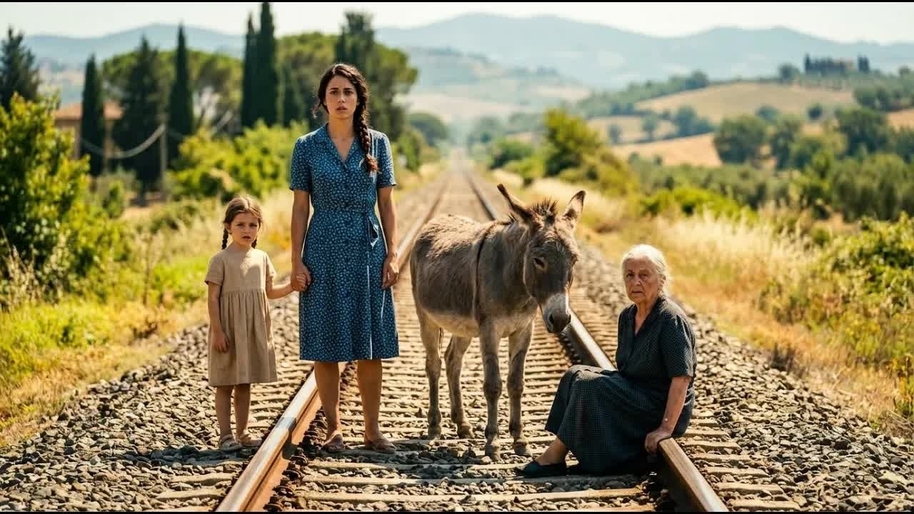 Una CONTADINA nota un’ANZIANA senza direzione con un ASINO, e la sua triste storia la fa pianger