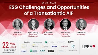 LPEA Webinar - ESG Challenges and Opportunities of a Transatlantic AIF