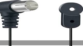 FM Antenna for Stereo Receiver Indoor, FM Radio Antenna 75 Ohm UNBAL F Type Male Coaxial Cable Wire