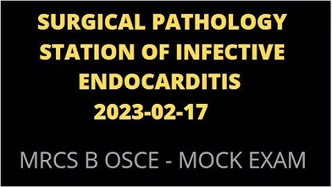 SURGICAL PATHOLOGY STATION OF INFECTIVE ENDOCARDITIS