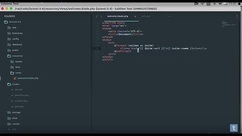 دورة laravel 5.4 - تمرير البيانات الى view