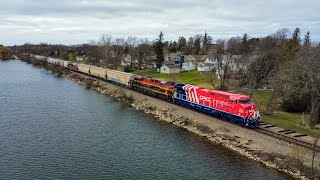CPKC’s American 250th locomotive across Southeastern Wisconsin