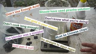 Gold From Gold Corner BGA IC Chips Redo part 1