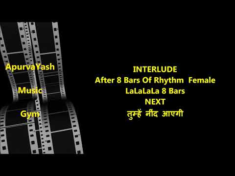 Mujhe Raat Din Bas Karaoke Lyrics Scale Lowered
