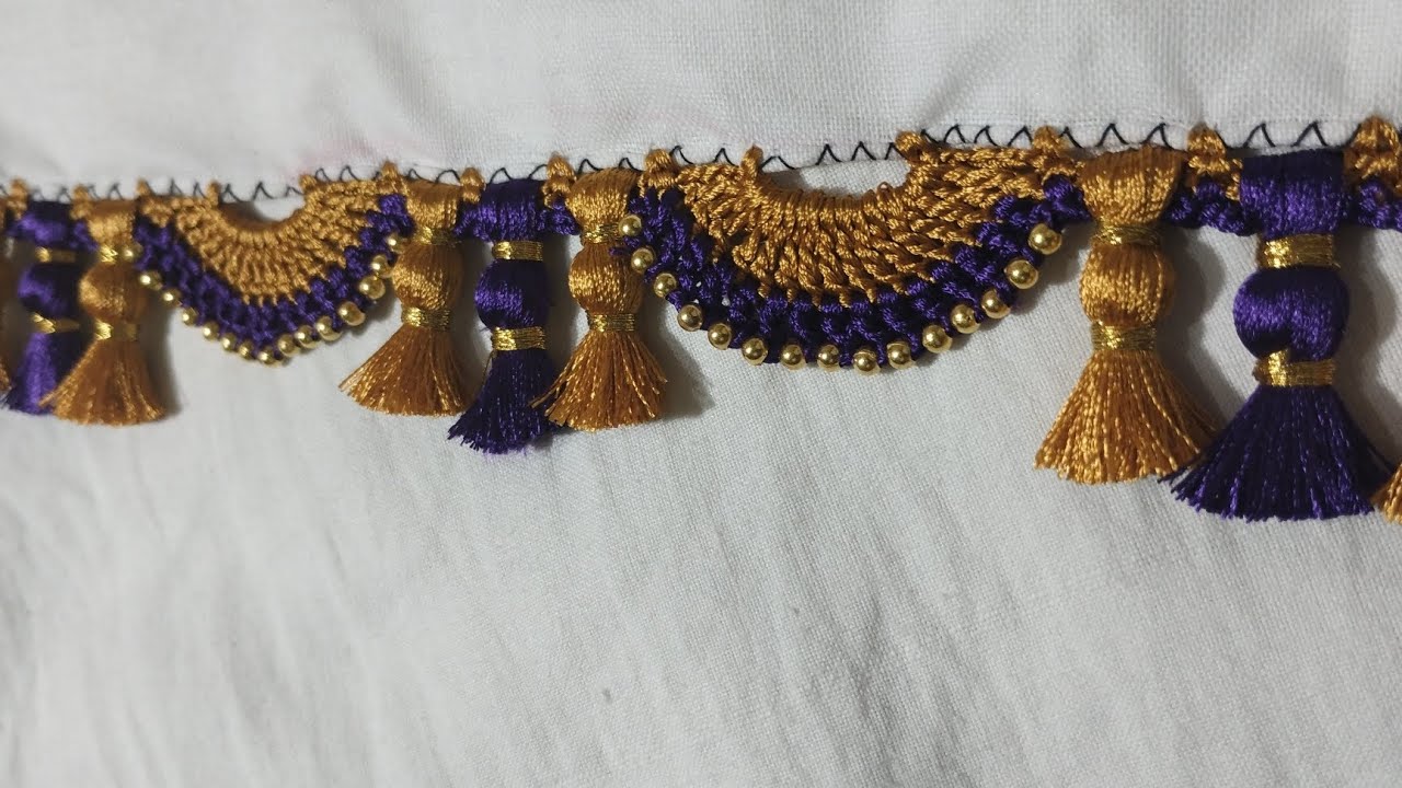 (часть -1) видео дизайн свадебного сари кучу #sareekuchu #sareedecoration #bridal #youtube