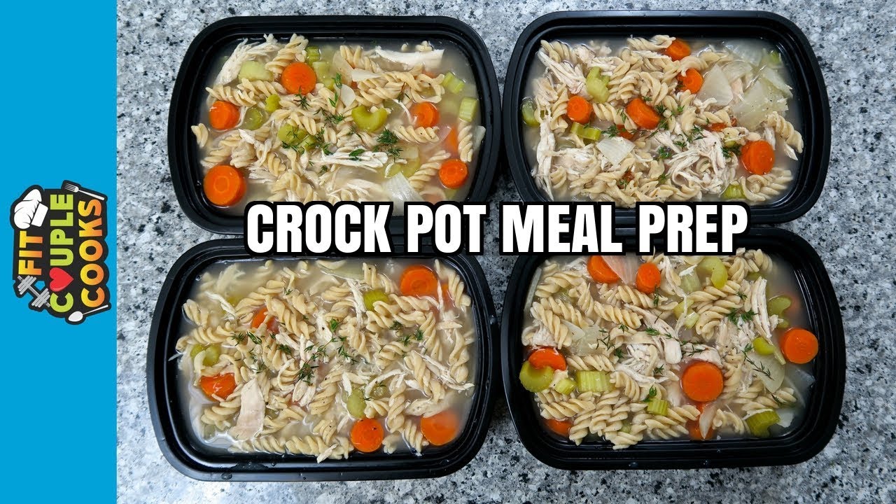 chicken meal prep seasoning How to Meal Prep - Ep. 64 - CHICKEN NOODLE SOUP - Crock Pot Recipe ($2.50/Meal)