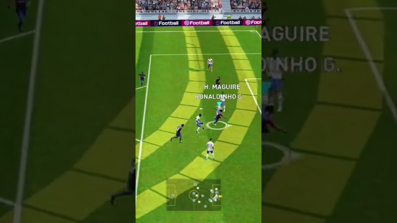 Ronaldinho solo goal on superstar difficulty! Pes Mobile 2021