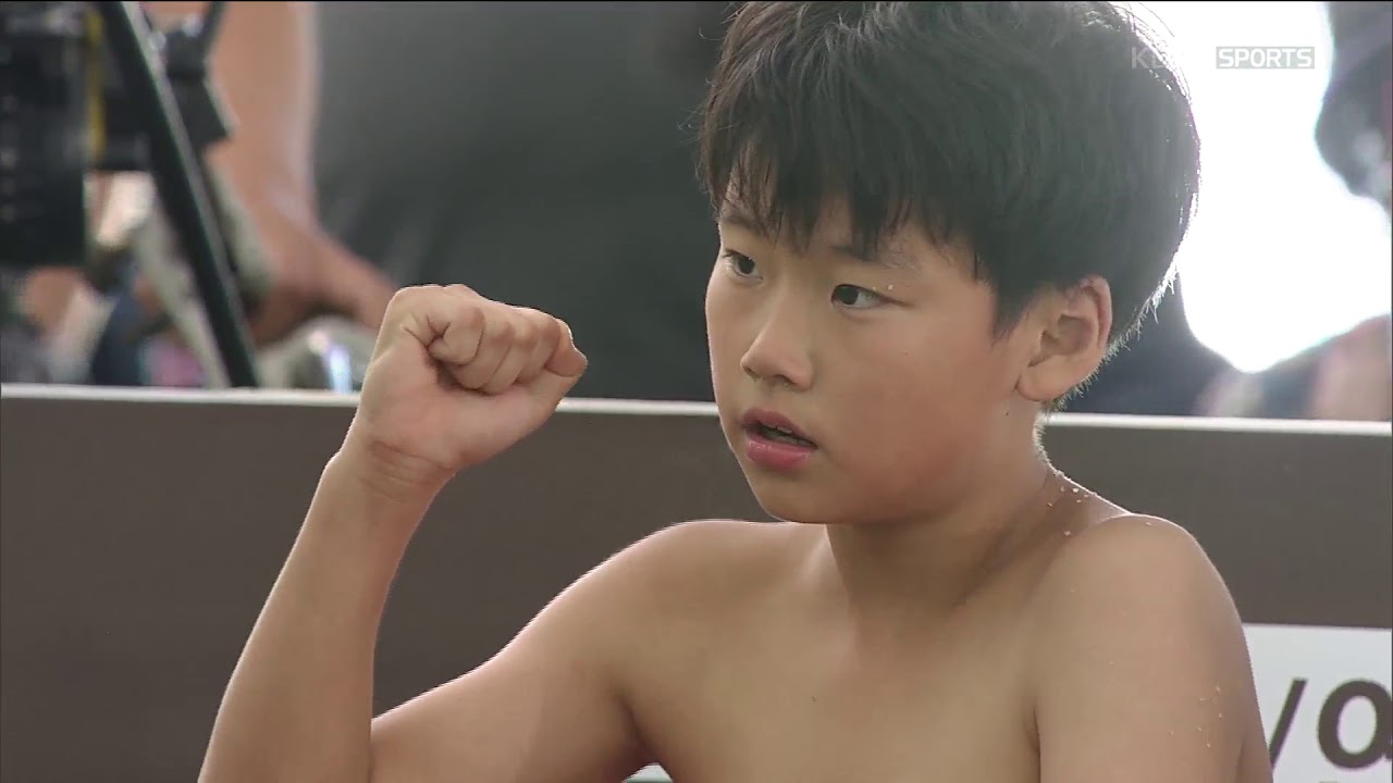 춘천 소양강배 전국장사 씨름대회 초등부 단체전 준결승전 1 - 성남제일초등학교 VS 홍성초등학교 20170901