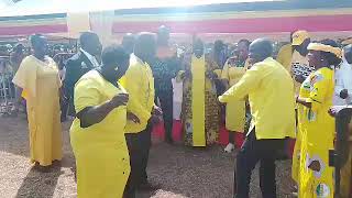 NRM COMRADES OF GULU WELCOMED YOWERI KAGUTA MUSEVENI TODAY TRADITIONALLY 