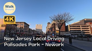 【4K60】 New Jersey Local Driving: Palisades Park - Newark