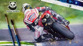 Мотоцикл акварелью | Таймлапс | Watercolor Motorcycle Timelapse | Ducati Superbike Мотоцикл акварелью | Таймлапс | Watercolor Motorcycle Timelapse | Ducati Superbike