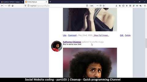 Social Website from scratch - Part 103 - Clean up | OOP PHP with MYSQL Database