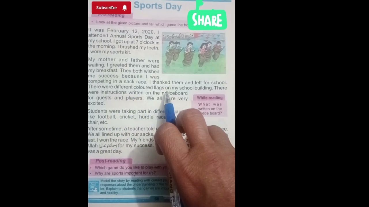 Class 2 lesson sports day