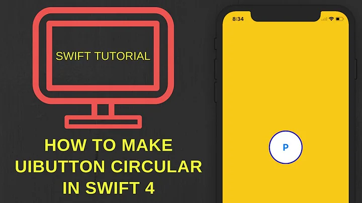 How to make UIButton circular in swift 4