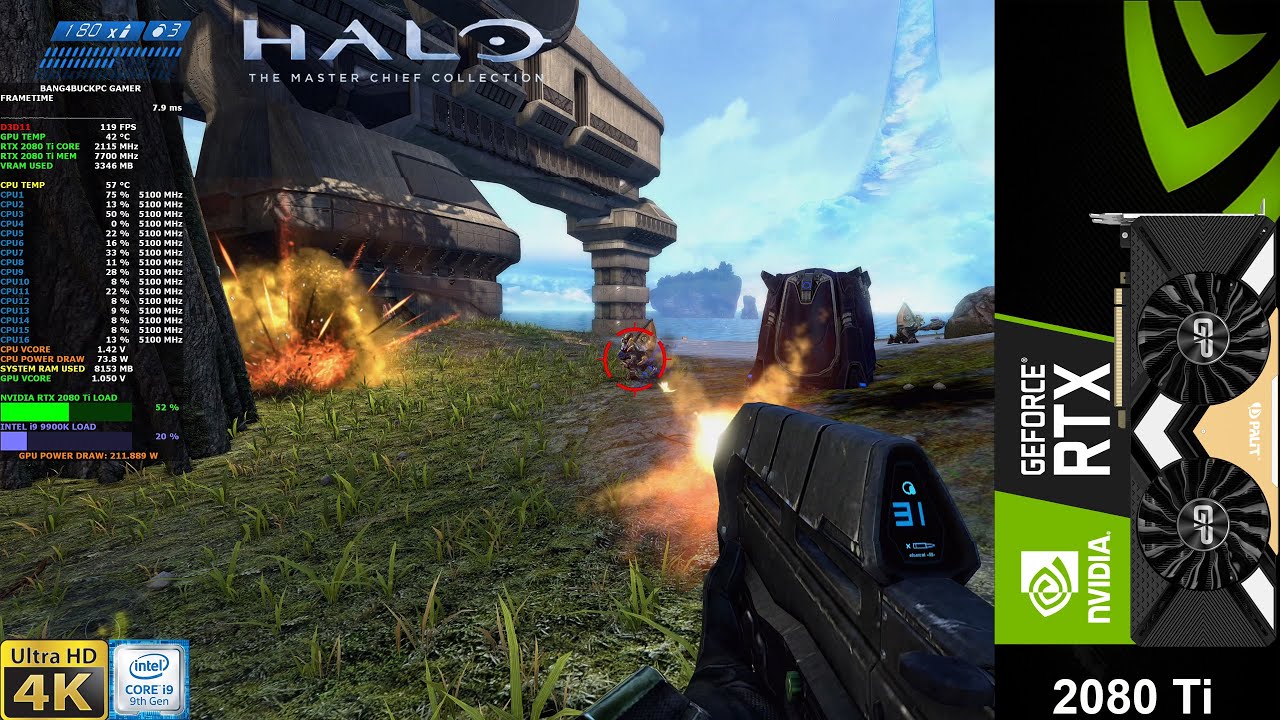 Halo CE Master Chief Collection Enhanced Settings 4K RTX 2080 Ti i9