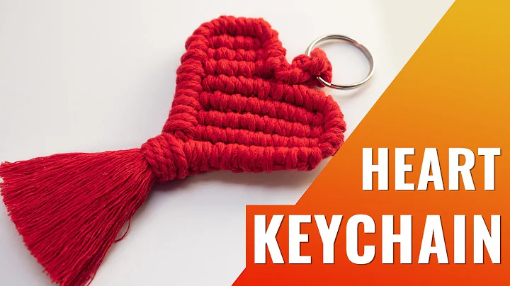Macrame Heart Keychain | Valentine's day gift | DIY Tutorial for Beginners