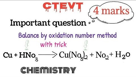 Balance through " oxidation number method " with tricks  | first(1st) semister/year chemistry