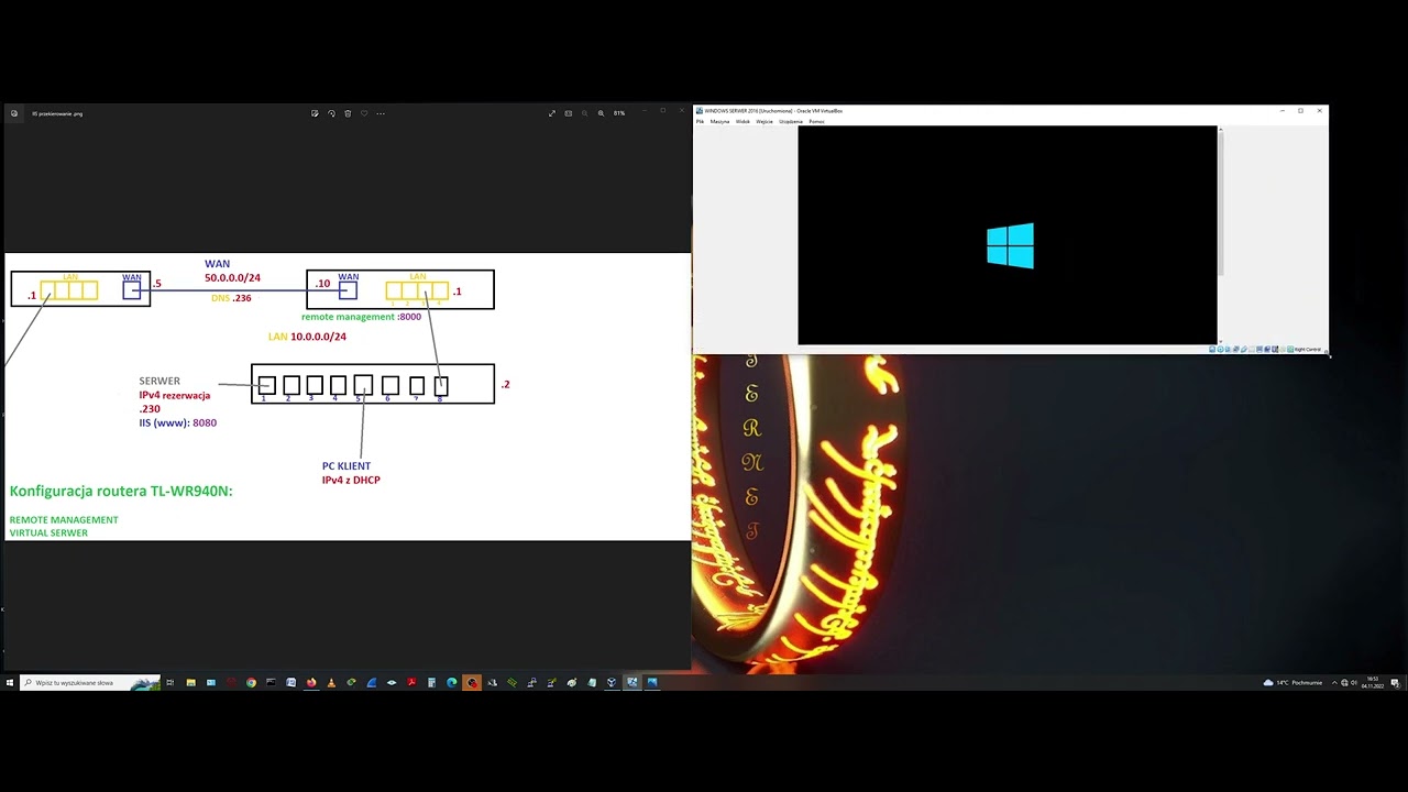 Sieci komputerowe na Brzozowej 5. Odcinek 5B  Router TL-WR940N:  remote management i virtual servers