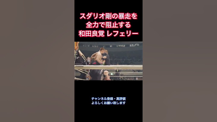 スダリオ剛の暴走を全力で阻止する和田良覚レフェリー #shorts #rizin