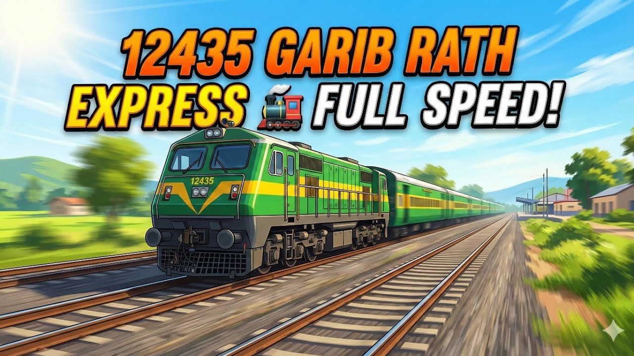 Watch Garib Rath Express 12435 in Action | Indian Railways Journey ...