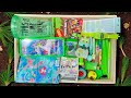 😍All Green” Aesthetic Stationery collection in my tray💚cute stationery! Stationery items! Stationery