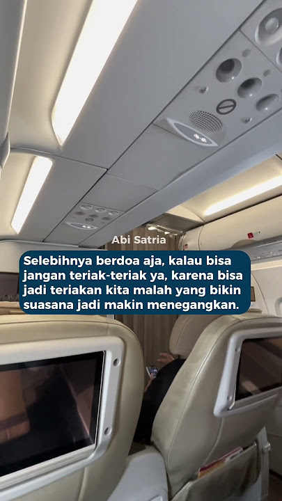 Gini kondisi saat turubulensi ✈️