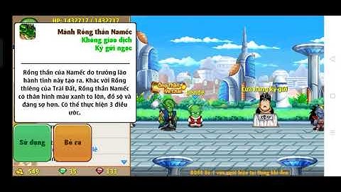 NGỌC RỒNG ONLINE Sử dụng 3 mảnh Rồng Thần