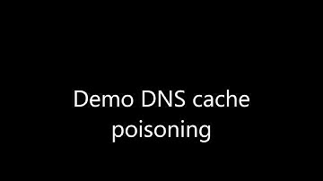 DEMO DNS cache poisoning