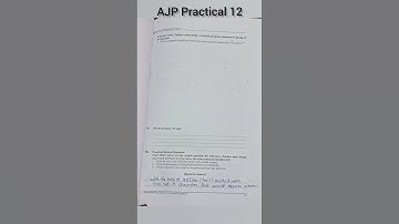 Advanced Java Programming Practical no 12 Manual Writing #shorts