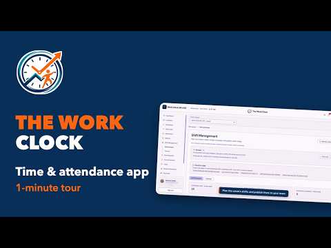 The Work Clock – Time & Attendance App Tour (1 minute)