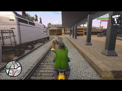 All we had to do was follow the damn train CJ - GTA San Andreas Definitive Edition