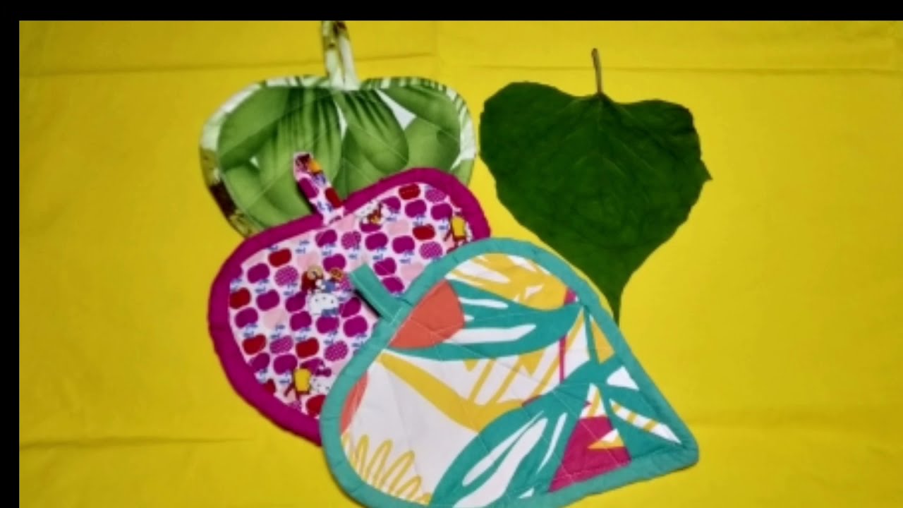 Easy Diy Pot Holder Leaf Pattern🍃 Making A Fabric Pot Holder How