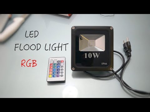 Video: RGB Spot ışıkları: Uzaktan Kumandalı LED Renkli Modeller, 10 W, 30 W, 50 W Ve 100 W, Dış Mekan Ve Akvaryum Spotları Seçeneği