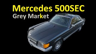 C126 500SEC GREY MARKET W126 COUPE FOR SALE ~ MERCEDES 560SEC VIDEO