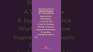 The Emotions Of Gratitude - Dr. Joe Dispenza #tonigadoradio