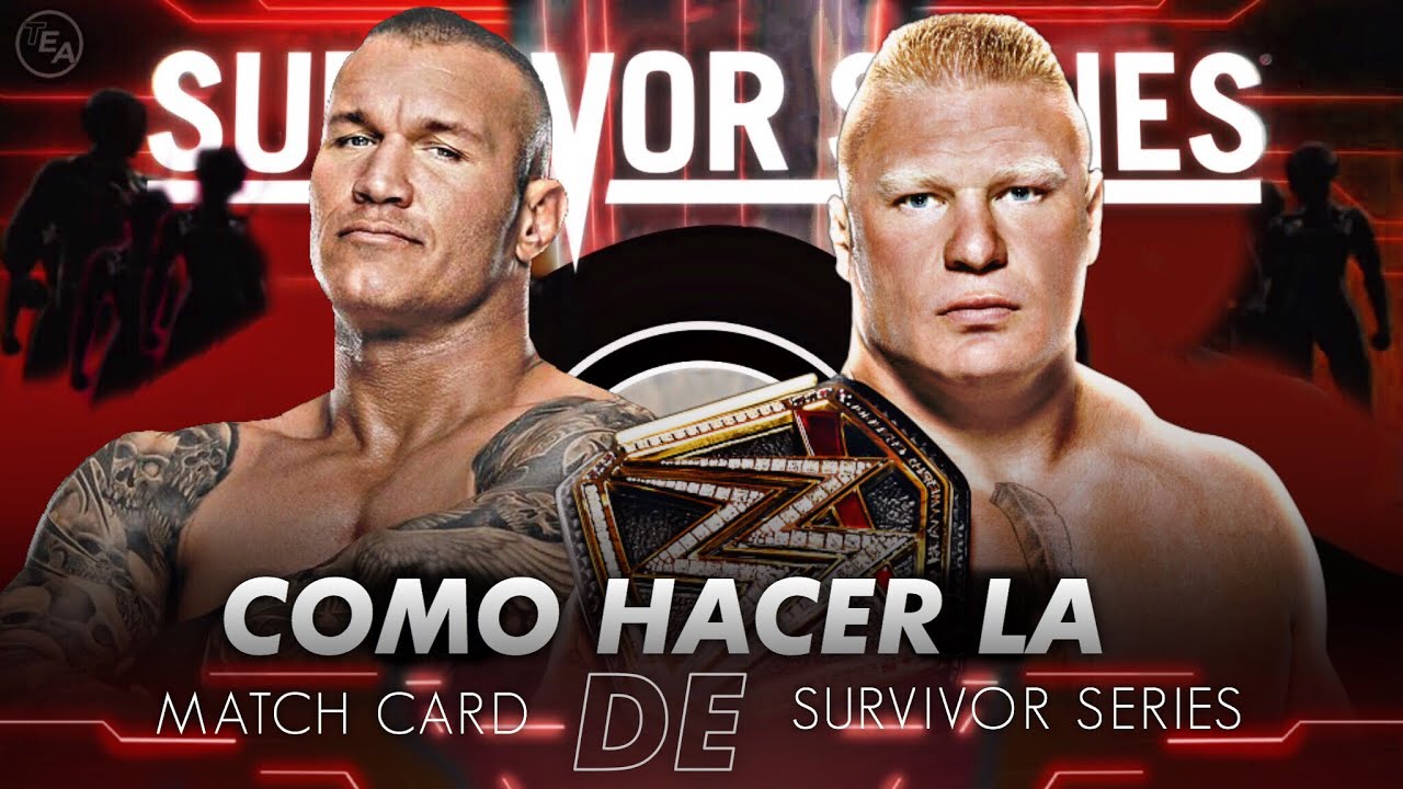 COMO HACER LA MATCH CARD DE SURVIVOR SERIES 2019 VOL.2 - YouTube