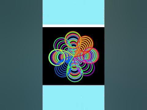Python turtle graphics code-colorsys cool pattern - YouTube