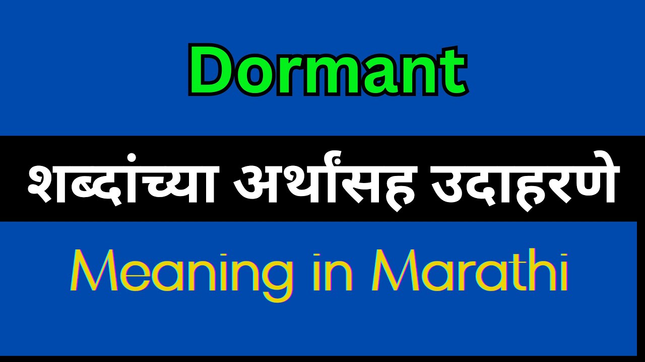 dormant-meaning-in-marathi-dormant-explained-in-marathi-youtube