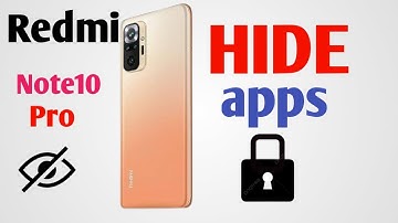 REDMI NOTE10 & PRO  ME HIDE APP KAISE KAREN?||REDMI NOTE 10 PRO HIDE APP||