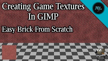 Creating Game Textures In GIMP | Easy Brick From Scratch | PS1, PS2, N64 Retro Style Textures