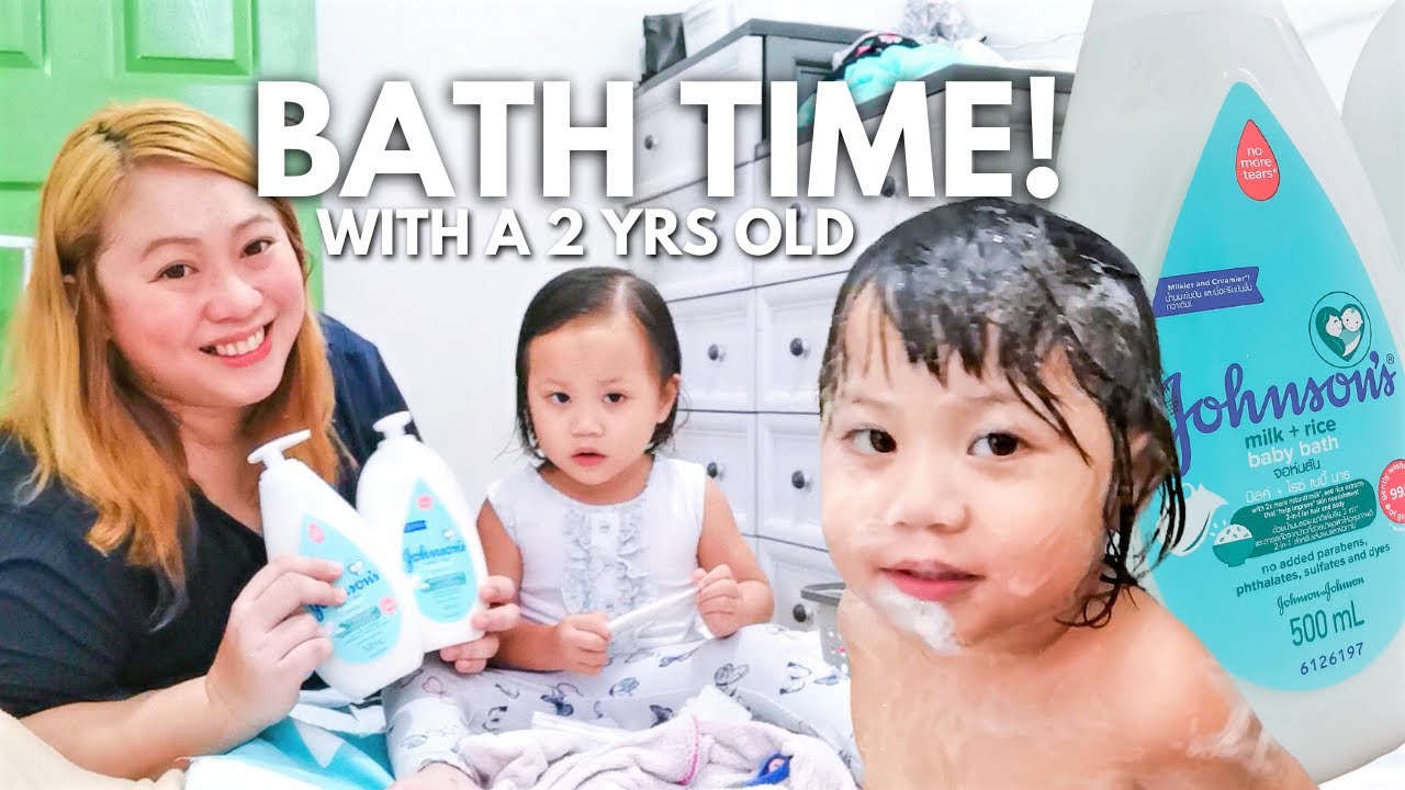 Toddler Bath Routine + Toddler Bath Essentials // Johnson's Baby Milk + Rice Review // The Olego Fam