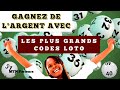 Gagner de largent avec les plus grands codes loto