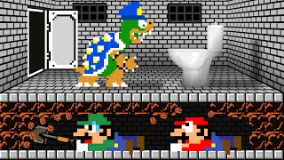 Mario and Luigi Escapes the Bowser's Prison Maze | Game Animation