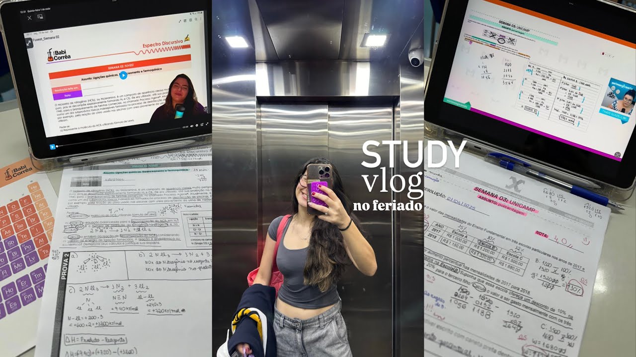 study vlog no feriado | começando maio