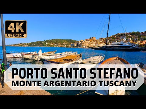 Italy Walking Tour: Porto Santo Stefano at Monte Argentario revealed - with captions.