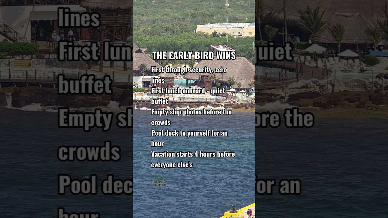 Why I arrive early at the cruise port and why I won't stop. Comment TRACK for alerts!