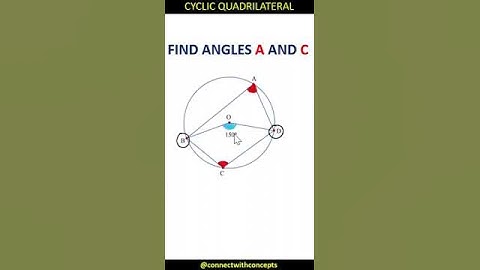 CONCEPT OF CYCLIC QUADRILATERAL #maths ,#shorts ,#cyclicquadrilateral