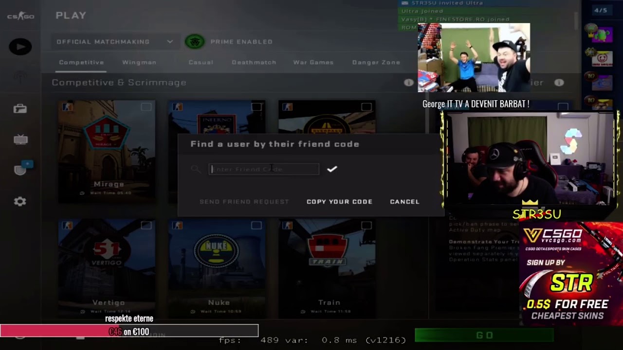 Stresu Rage cu codurile de csgo - YouTube