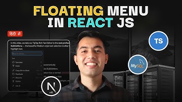 Build a Notion-Style Editor in Next.js🔥 Tiptap Floating Menu Tutorial